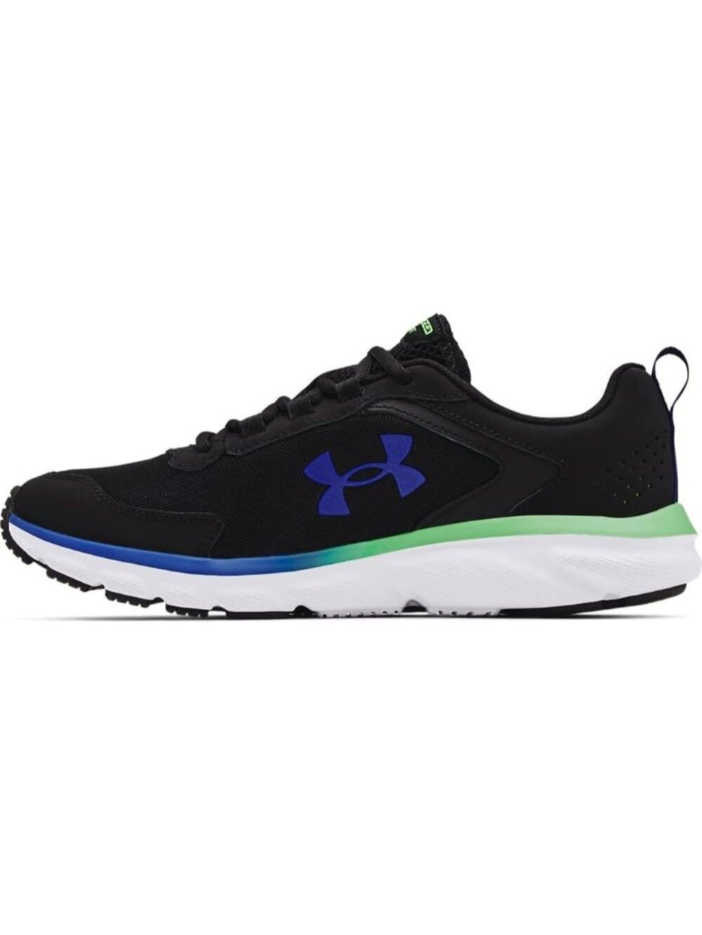 Men's Black Royal Running Breathable No Heel Closed Toe Charged Assert Sneaker